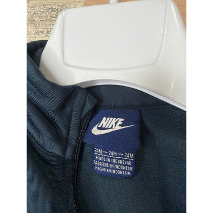 Nike Tracksuit Set Boys 24M Navy Blue Piping Athletic Sportswear1