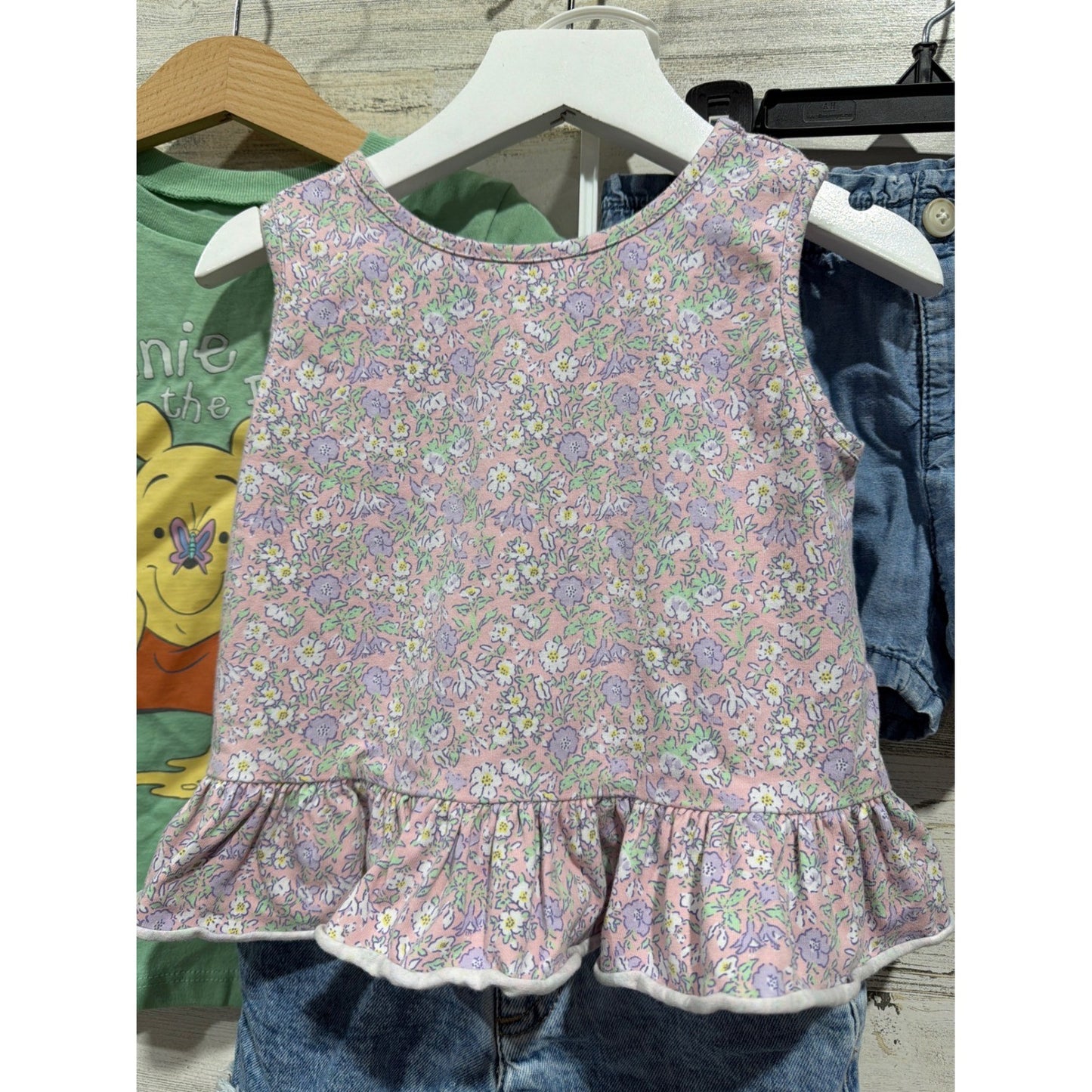 Disney Cat & Jack OshKosh Girls 4T 5pc Bundle Summer Floral EUC NWT2