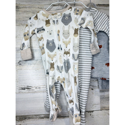 Cloud Island Carters Cat & Jack Baby Boy 0-3M Brown Blue Bundle Woodland3