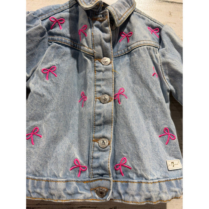 Juicy Couture 7 For All Mankind Jackets Girls 18M 24M Pink Blue Girly Bows2