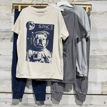 H&M Graphic Tees Joggers Boys 7-8 Bundle Space Shark MLB Sporty Casual GUC0