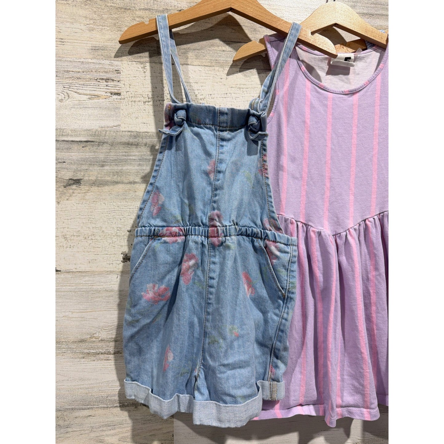 OshKosh Cotton On H&M Dress Lot Girls 5T Multicolor Floral Stripe Summer EUC1