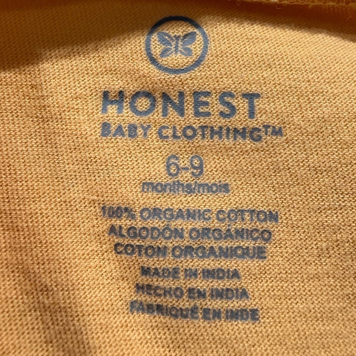 Honest Baby T-Shirt Bundle Boys 6-9m Multicolor Organic Cotton Basics1