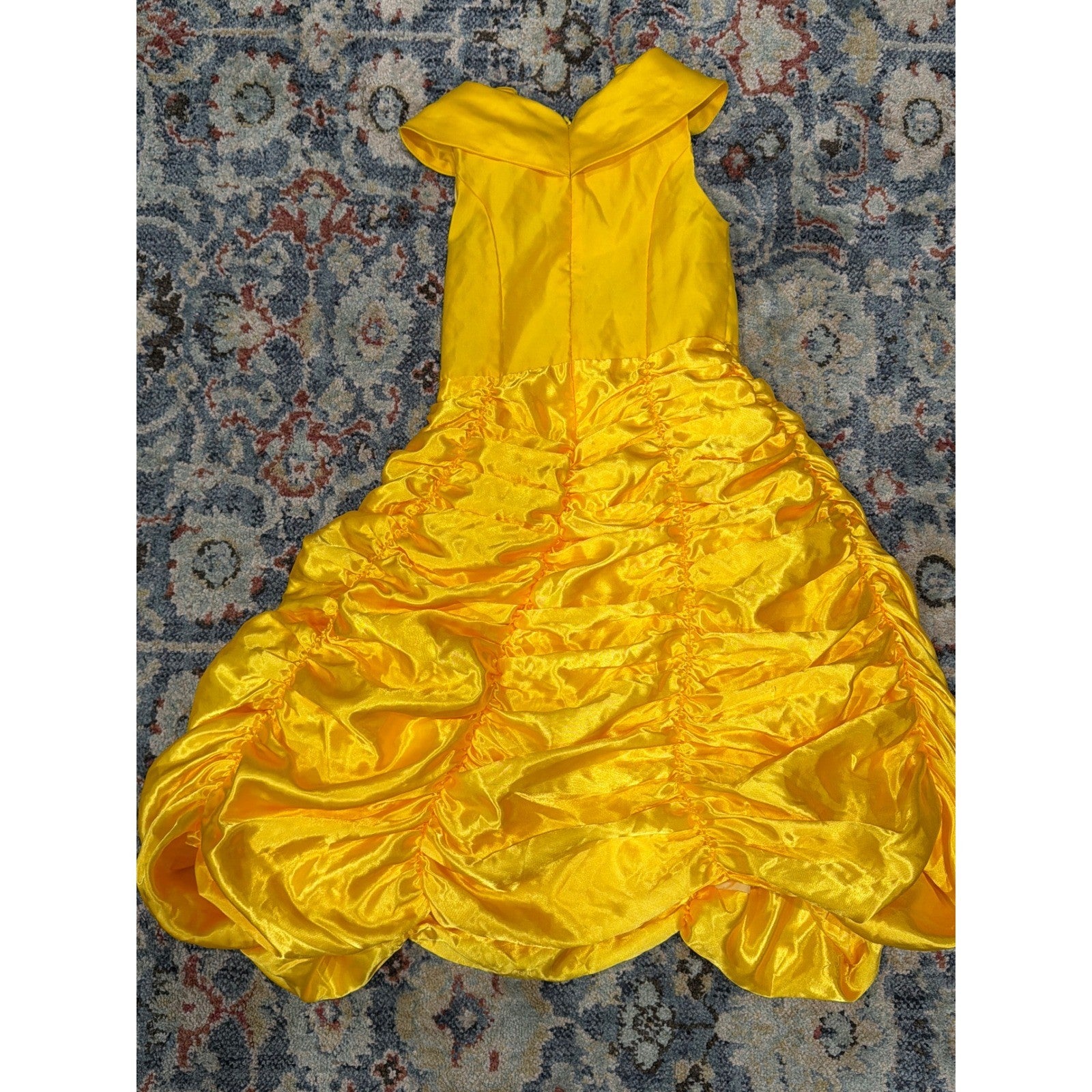 Belle Inspired Costume Girls Fits 6-7 (Marked 130) Yellow Princess Dress Up Gown3