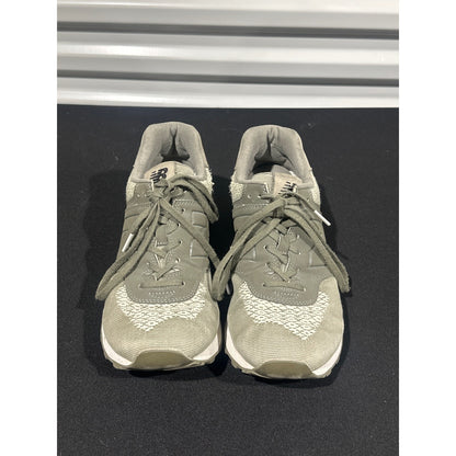 New Balance 574 Sneakers Womens 9 Olive Green Mesh Suede Low Top1