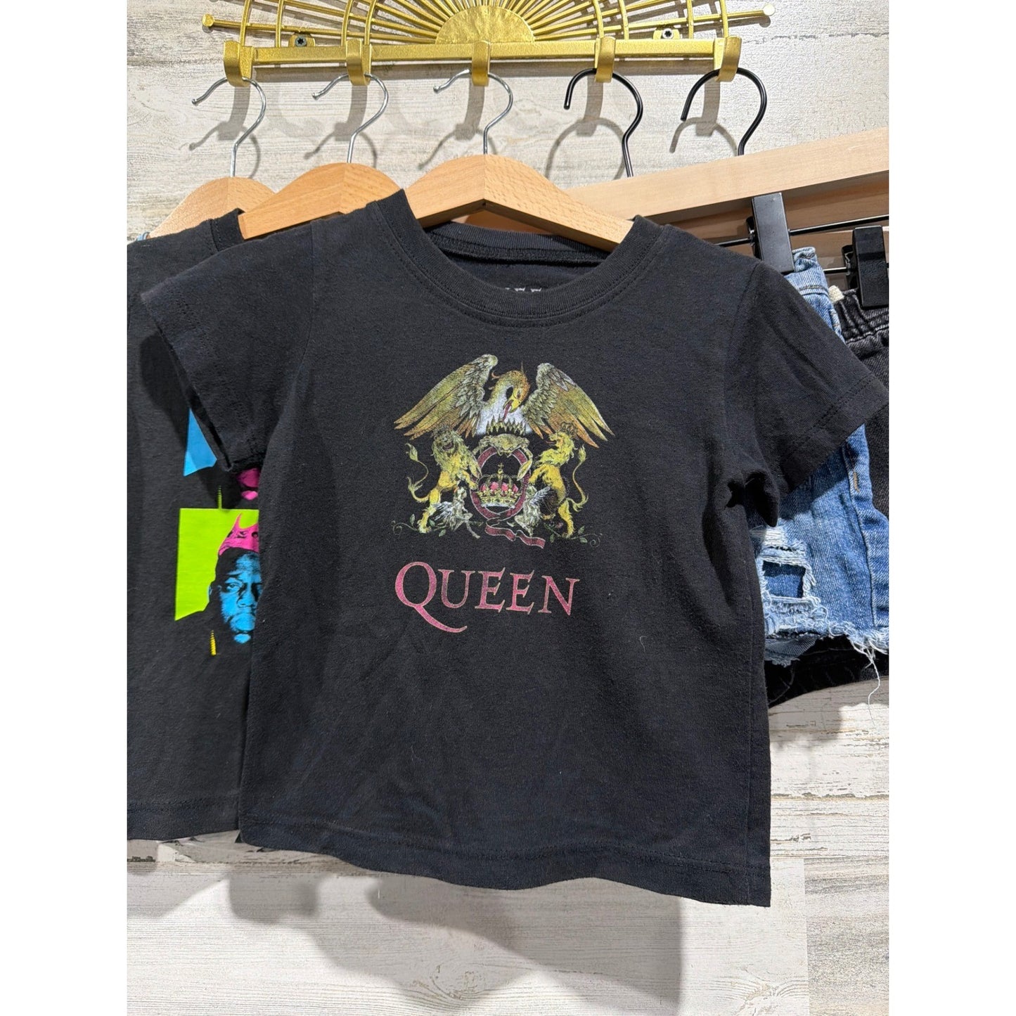 Queen Biggie Hot Wheels Bundle Boys 18M Graphic Tee Denim Shorts Music Lot1
