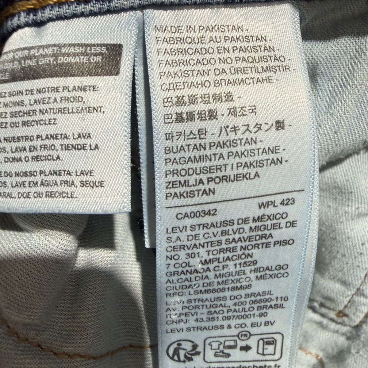 Levi's 559 Relaxed Straight Jeans Mens 34x30 Blue Cotton Denim Classic GUC*6