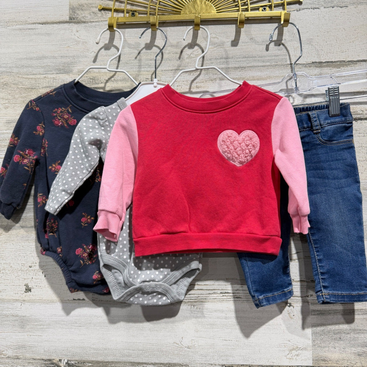 Old Navy HB Baby Clothing Bundle Girls 3-6M Long Sleeve Pants Denim EUC0