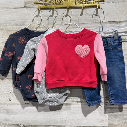 Old Navy HB Baby Clothing Bundle Girls 3-6M Long Sleeve Pants Denim EUC0