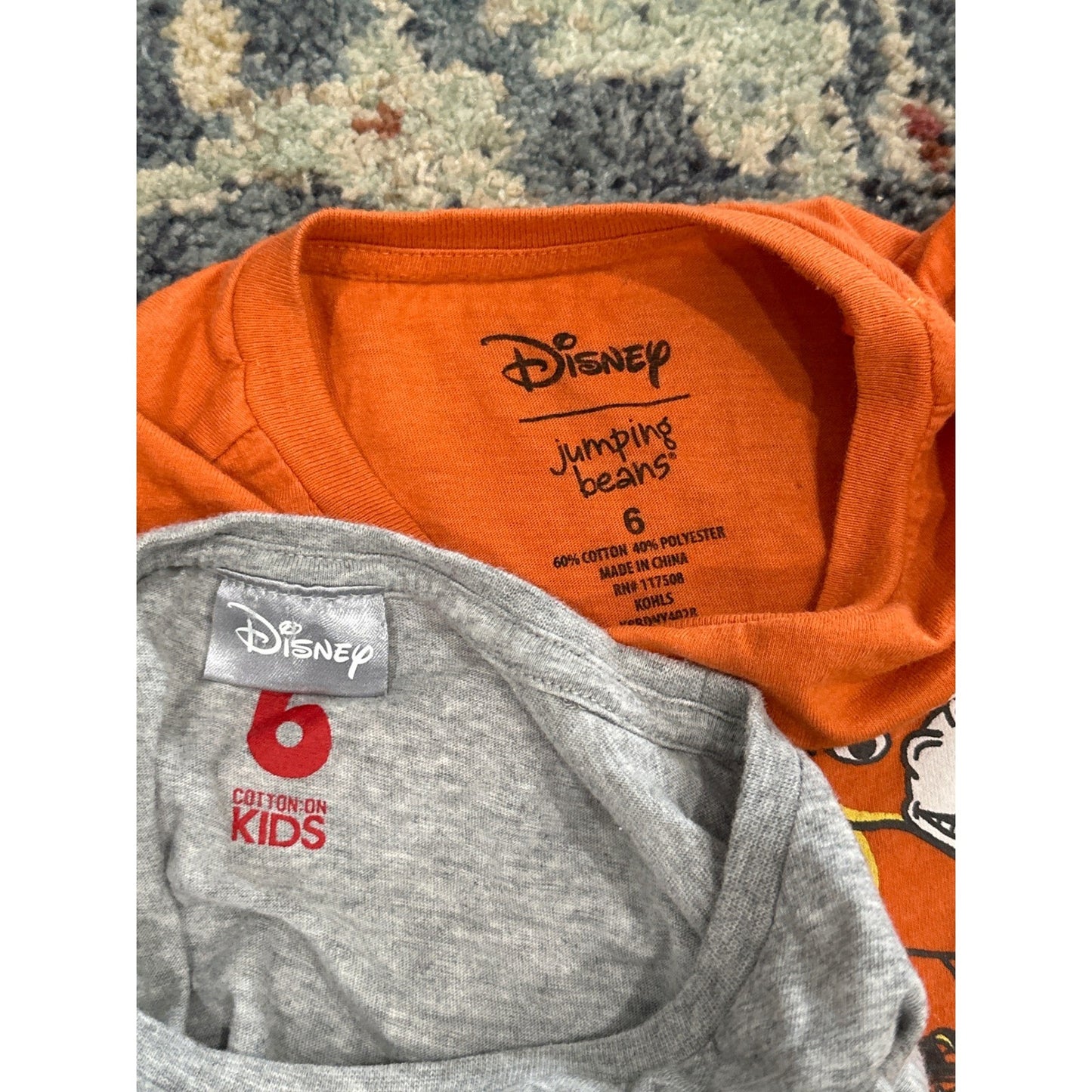 Disney Cotton On Kids Toy Story T-Shirt Bundle Boys 4 Orange Grey Graphic3