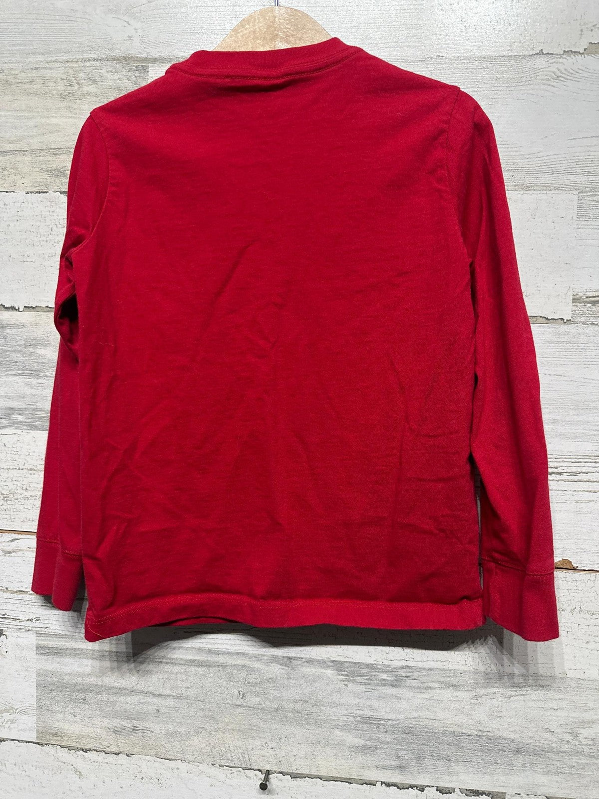 Vineyard Vines Long Sleeve Shirt Girls 5 Red Glitter Holiday Snowflake EUC2