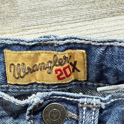 Wrangler 20X Jeans Boys 5 Slim Blue Adjustable Waist Western Cowboy EUC5