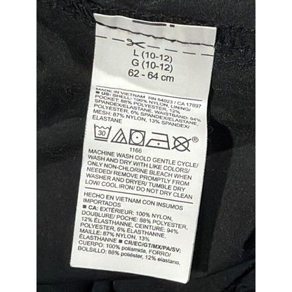 Old Navy Track Pants Girls 10/12 Black Mesh Trim Wide Leg Gorpcore EUC4