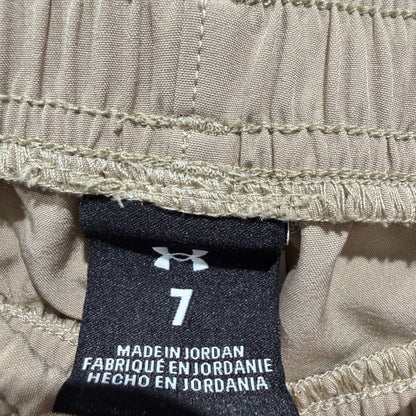 Under Armour Cargo Jogger Pants Boys Size 7 Khaki EUC2