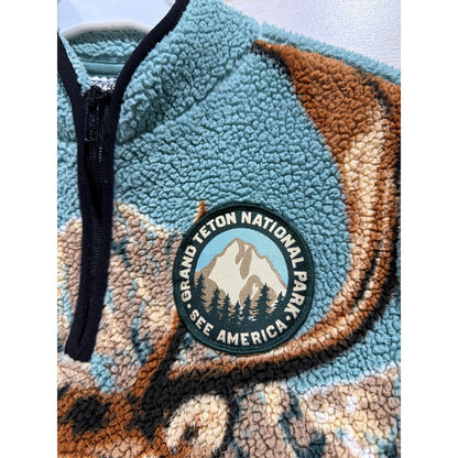 Creative Action Network Fleece Boys 8 Grand Teton Elk Gorpcore National Park1