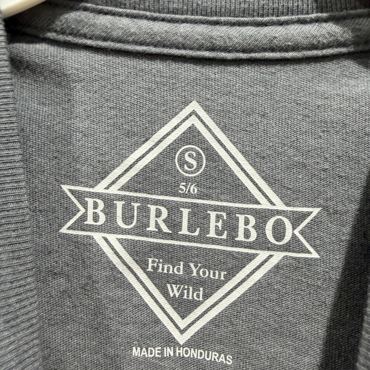 Burlebo Graphic Tee Kids Size 5/6 Gray Trout Fishing Outdoors2