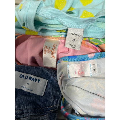 Old Navy Mila Rose Cat Jack BCG Girls 4 Multicolor Summer Bundle Lot8