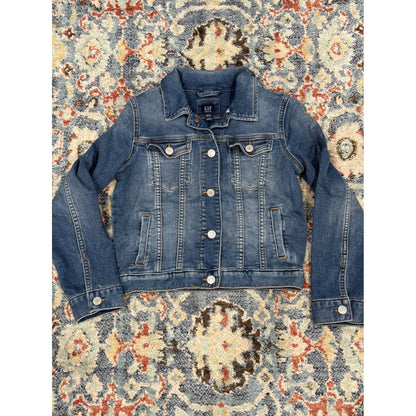 Gap Denim Jacket Girls Large Blue Classic Trucker Americana EUC0