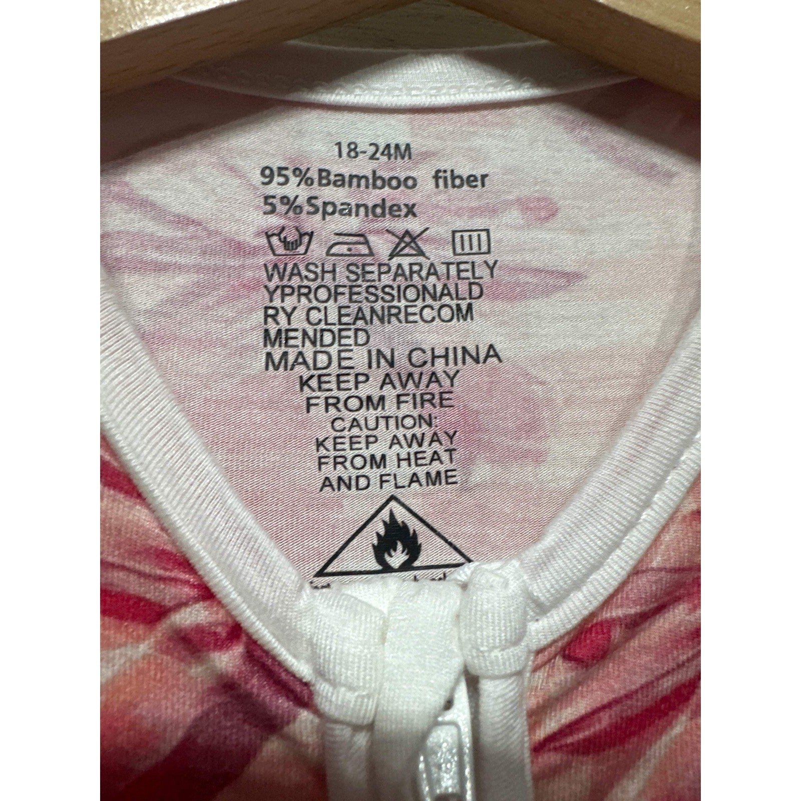 Girls 18/24M Pink Gingham Bow Bamboo Romper EUC1
