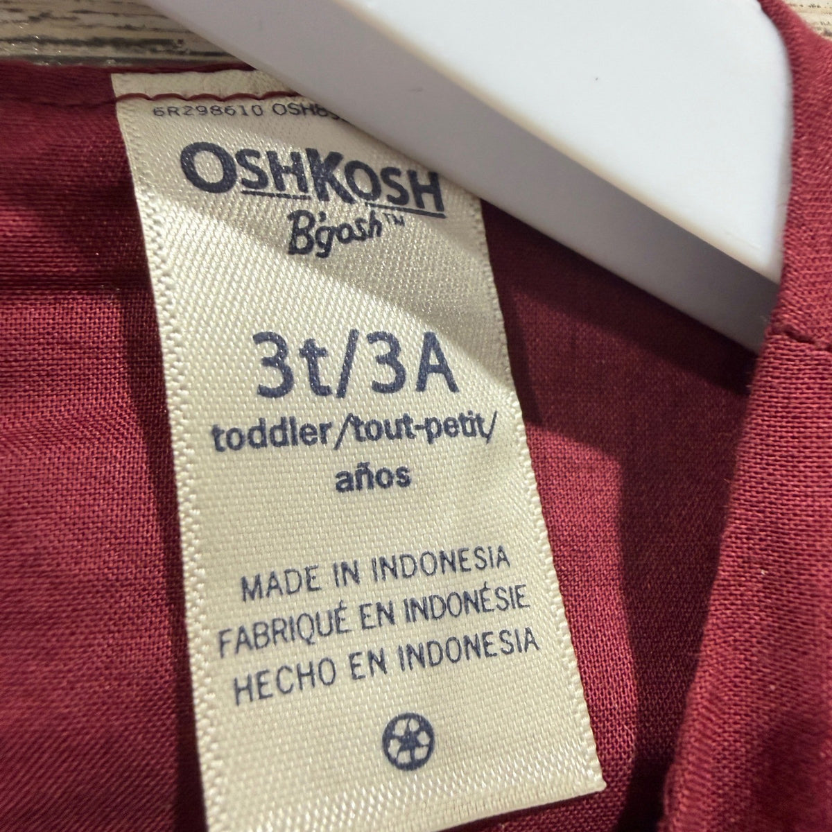 Cat & Jack OshKosh B'gosh Dress Bundle Girls 3T Pink Burgundy Cotton Floral EUC2