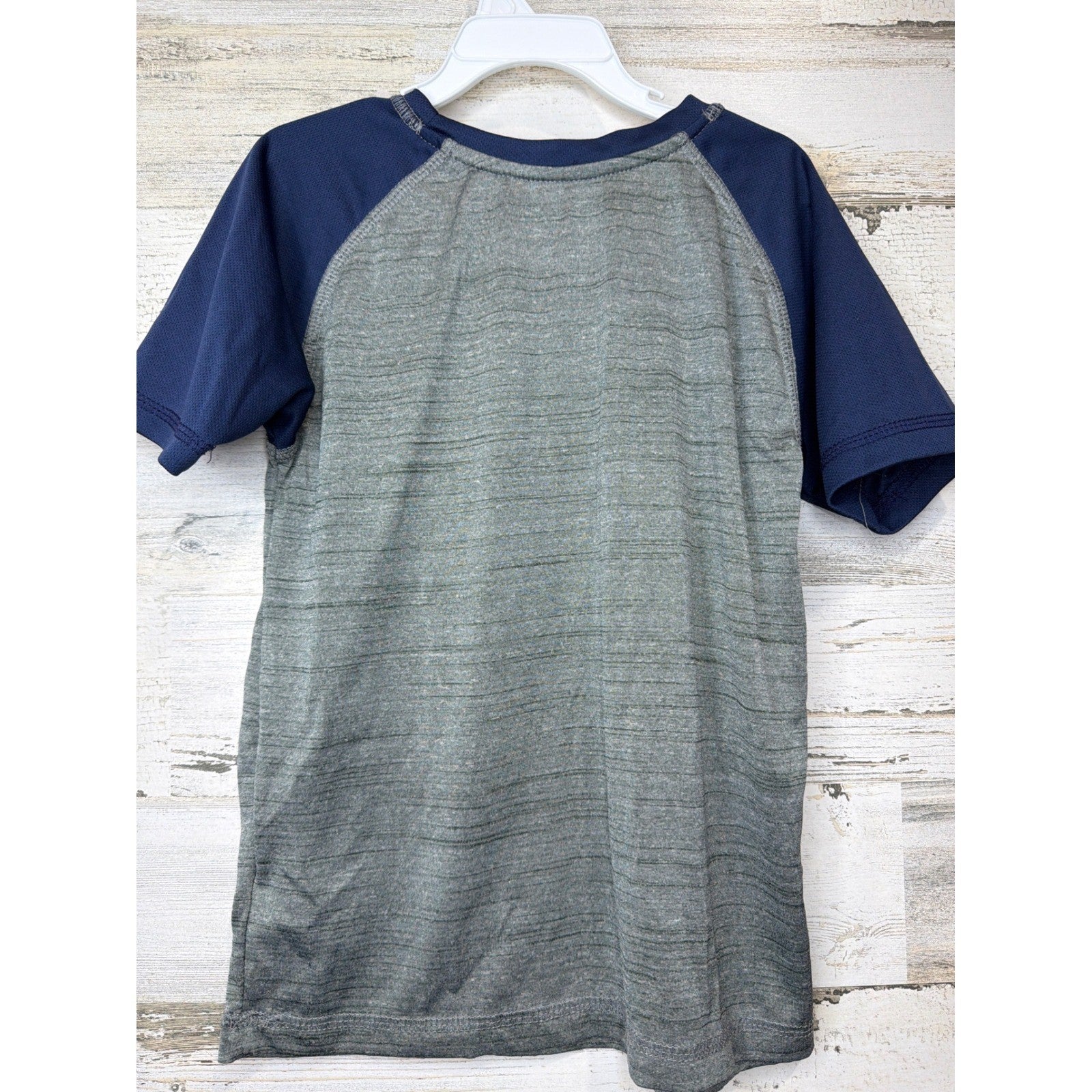 Houston Astros T-Shirt Boys XS 4/5 Gray Navy Raglan Baseball Sport3