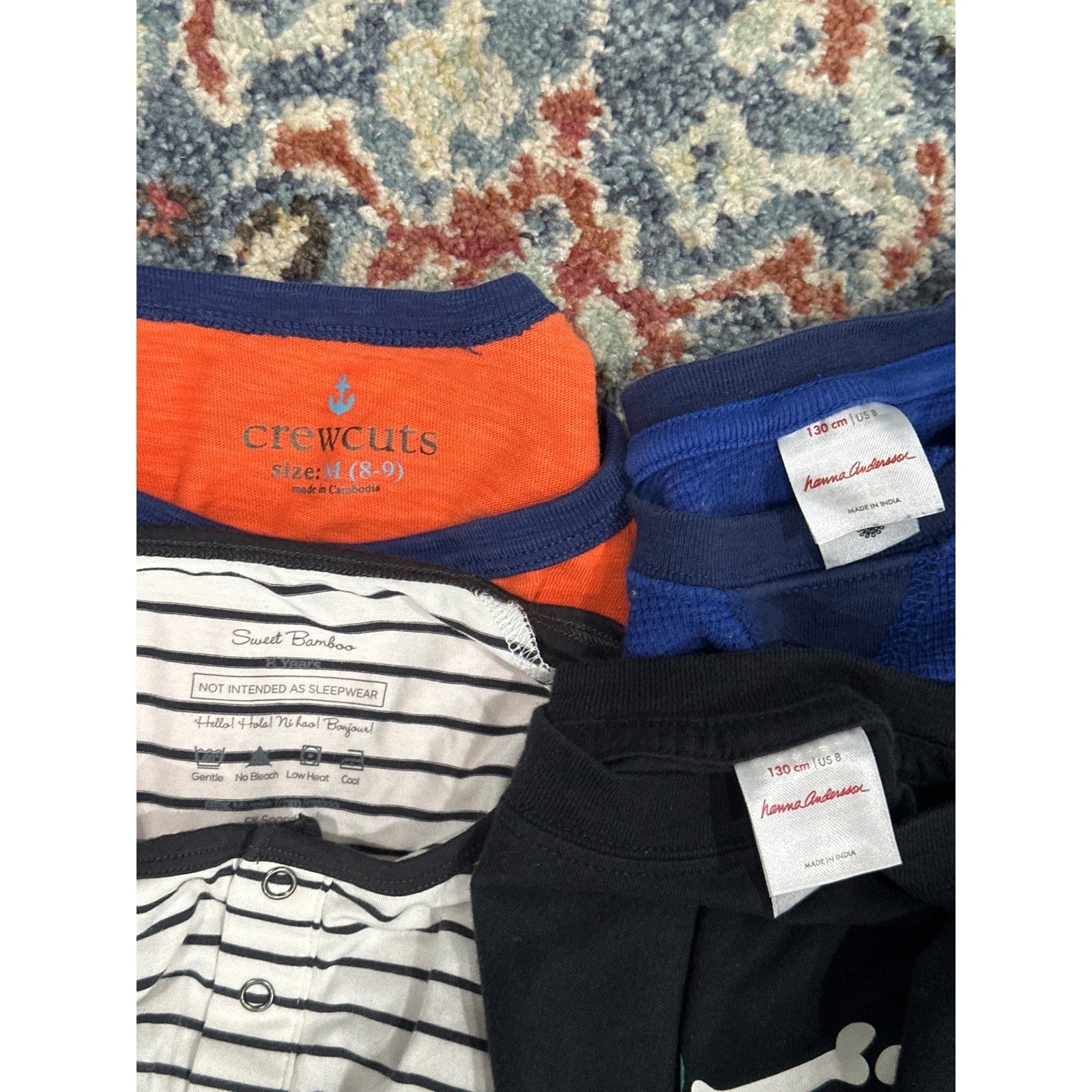 Crewcuts Sweet Bamboo Hanna Andersson Boys 8 Long Sleeve Shirt Bundle Blue5
