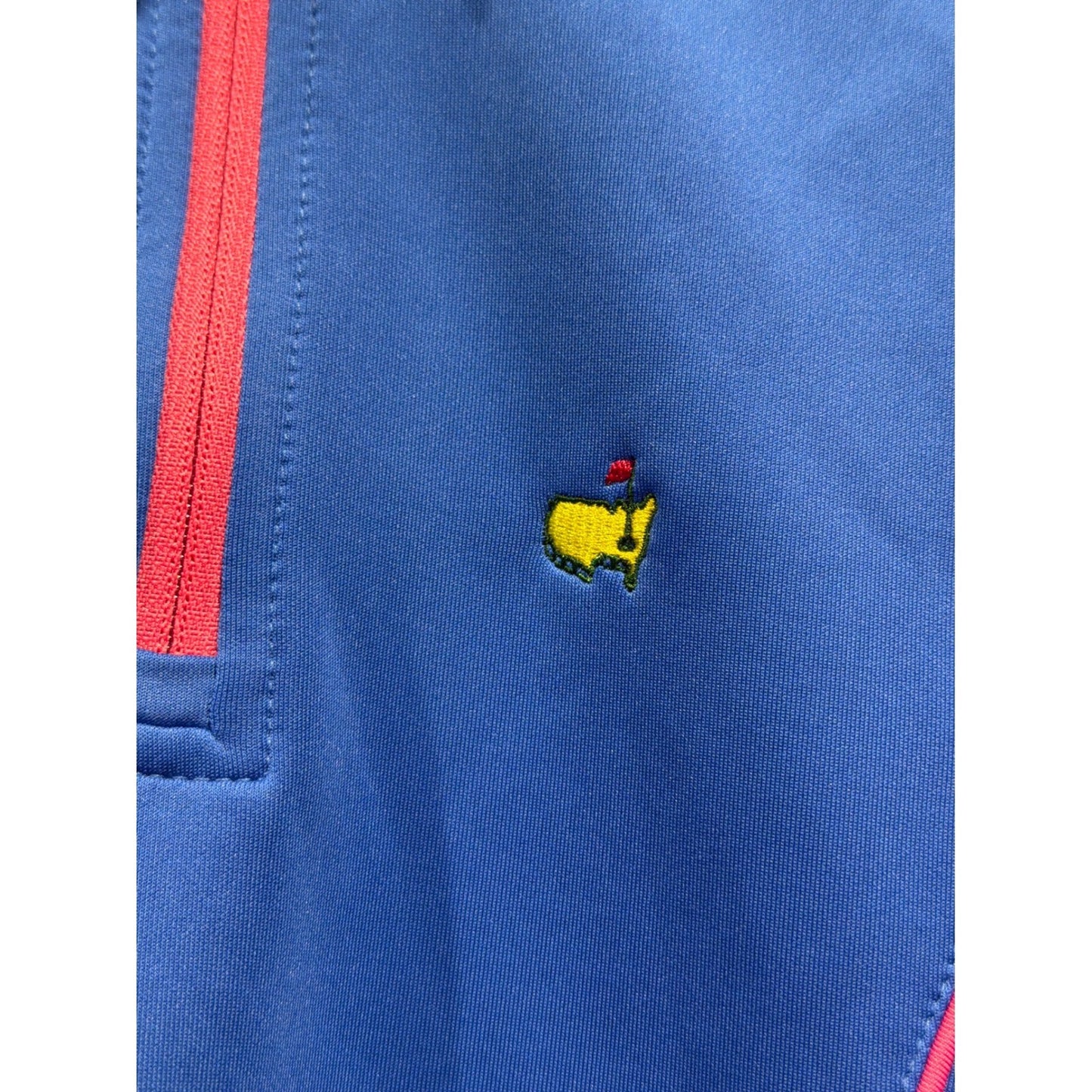 Masters Quarter Zip Pullover Kids 3T Blue Pink Piping Golfcore EUC1