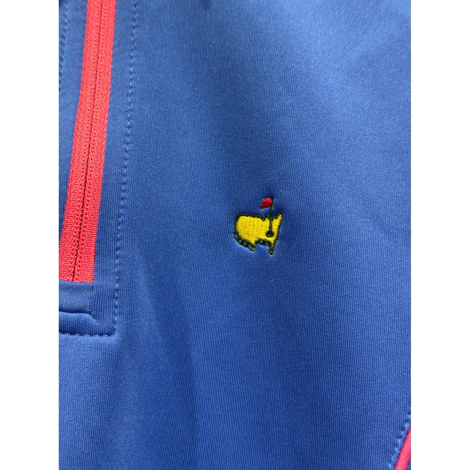 Masters Quarter Zip Pullover Kids 3T Blue Pink Piping Golfcore EUC1