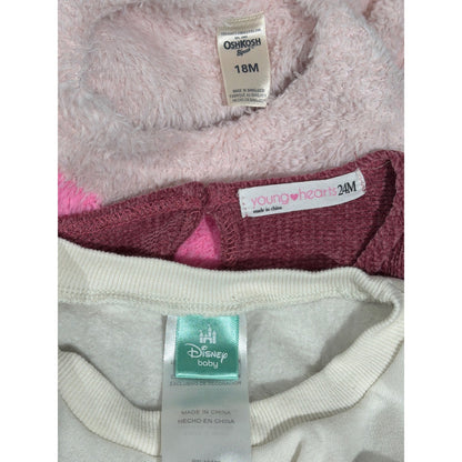 Disney OshKosh Baby Young Hearts Bundle Girls 18-24M Pink Maroon EUC4