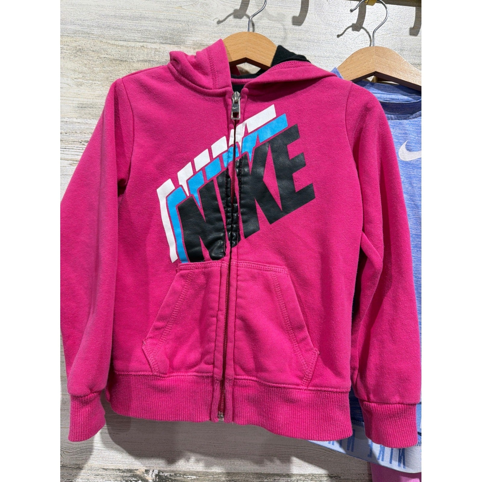 Nike Hoodie Shirt Pants Bundle Girls 4T 4 Pink Blue Athletic Gorpcore EUC1