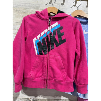 Nike Hoodie Shirt Pants Bundle Girls 4T 4 Pink Blue Athletic Gorpcore EUC1
