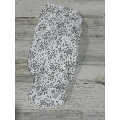 Disney Baby Aden Anais Swaddle 0-3M White Floral Princess Ariel Belle EUC2