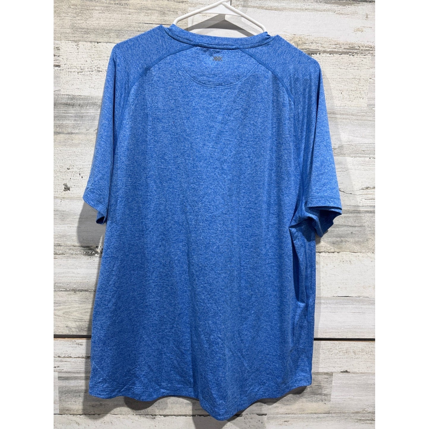 Rhone Reign Short Sleeve Shirt Mens XL Blue Heather Performance Gym Workout EUC3