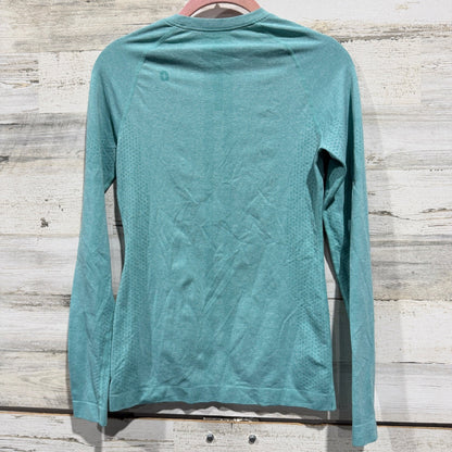 FIGS Threads for Threads Seamless Underscrub Top Women XS Teal Heather W22KW10104