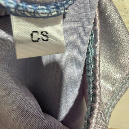 Destira Ombre Rhinestone Leotard Girls Child's Small Blue Purple Sparkle EUC6