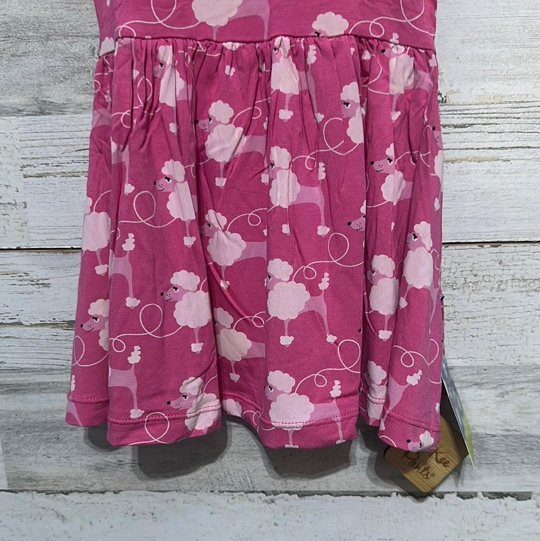 Kickee Pants Poodle Dress Girls 18-24m Pink Bamboo Viscose Short Sleeve NWT2