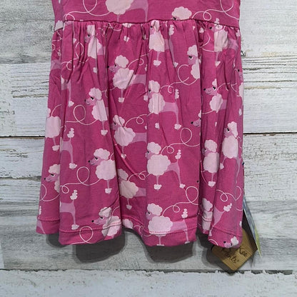 Kickee Pants Poodle Dress Girls 18-24m Pink Bamboo Viscose Short Sleeve NWT2