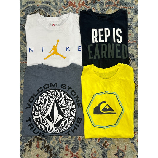 Nike Under Armour Volcom Quiksilver T-Shirt Bundle Boys Medium Graphic0