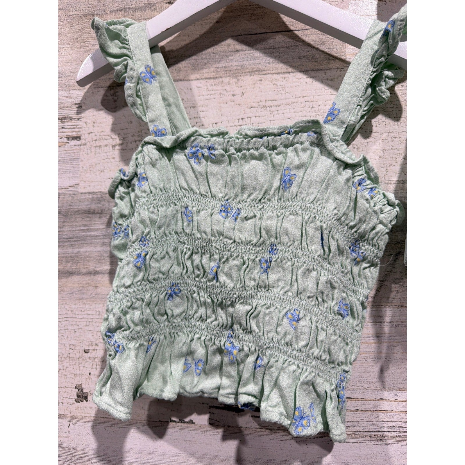 Old Navy Cat & Jack Clothing Lot Girls 4T 5 Blue Green Floral Tie Dye Boho EUC4