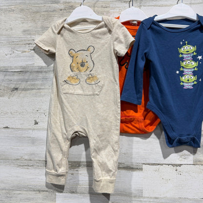 Disney Jumping Beans Bundle Baby Boys 6-9M Winnie Pooh Lion King Toy Story3