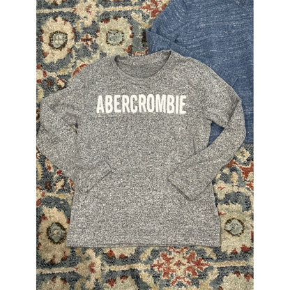 Gap Abercrombie Sweater Shirt Boys 5/6 Blue Grey Logo Bundle EUC1