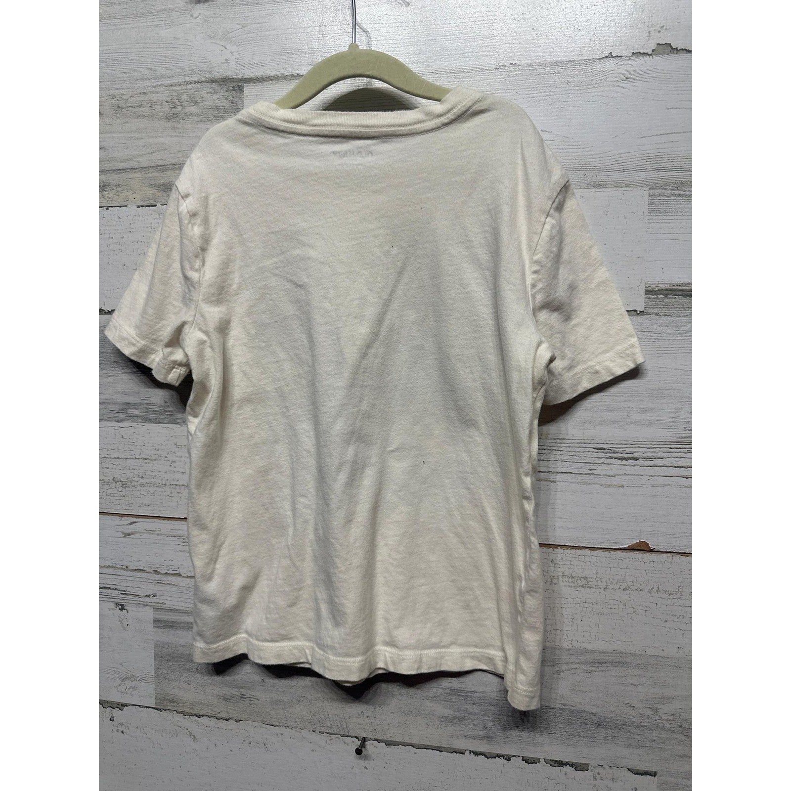 Old Navy Camaro Shirt Boys 8 Medium Cream Graphic Tee Vintage Muscle Car EUC1