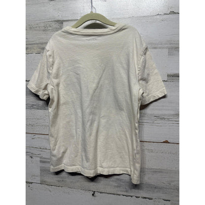 Old Navy Camaro Shirt Boys 8 Medium Cream Graphic Tee Vintage Muscle Car EUC1