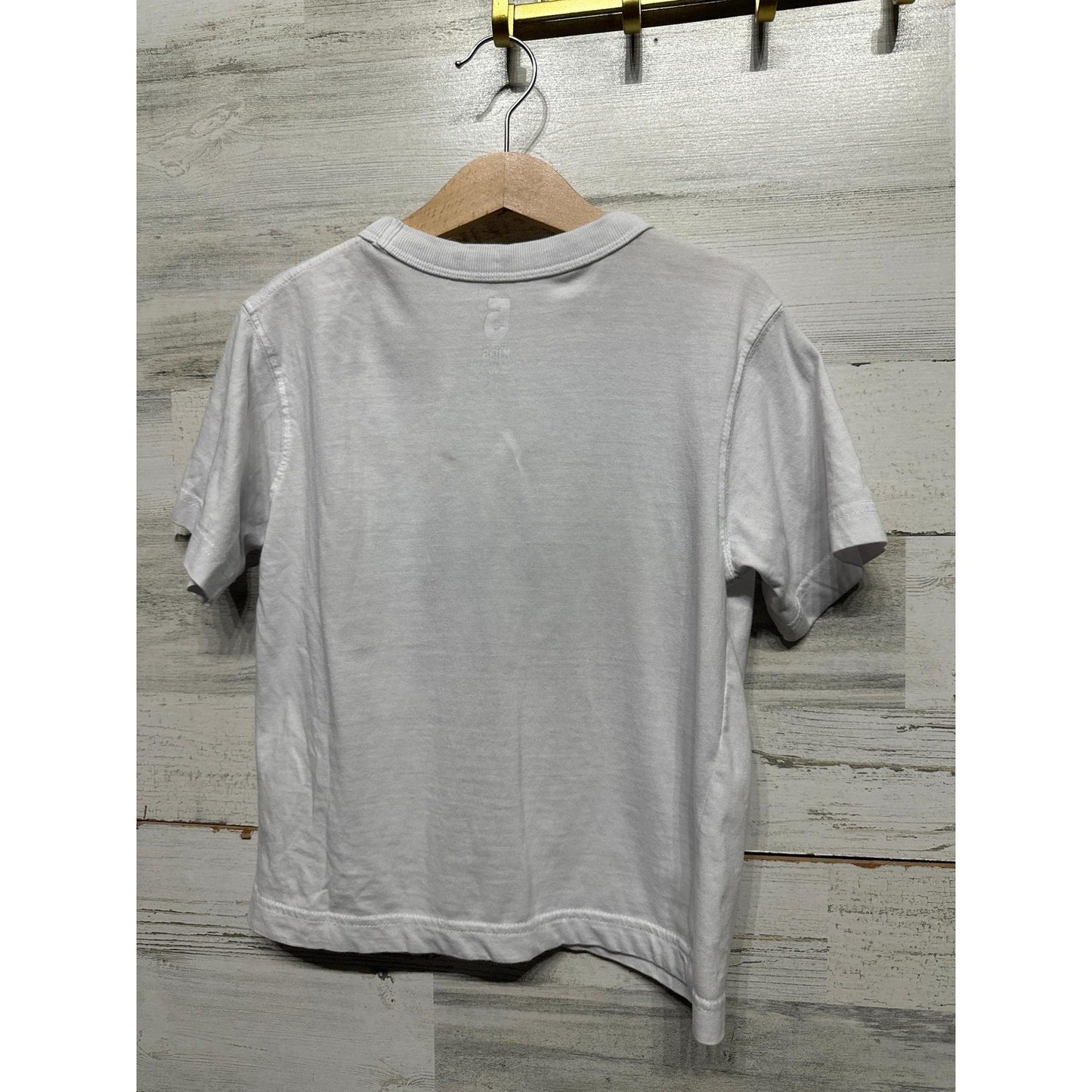 Cotton On Kids T-Shirt Bundle Boys 5 White Tan Graphic Pocket Tee EUC3