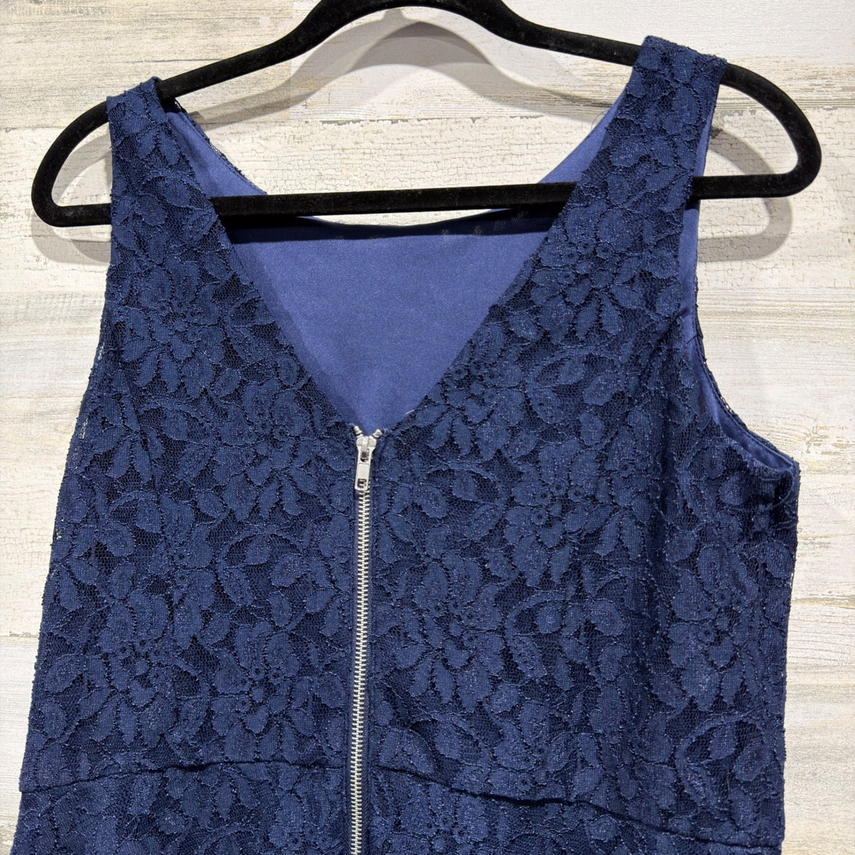 Speechless Floral Lace Dress Women XXL Navy Blue Homecoming Spandex Modern EUC3