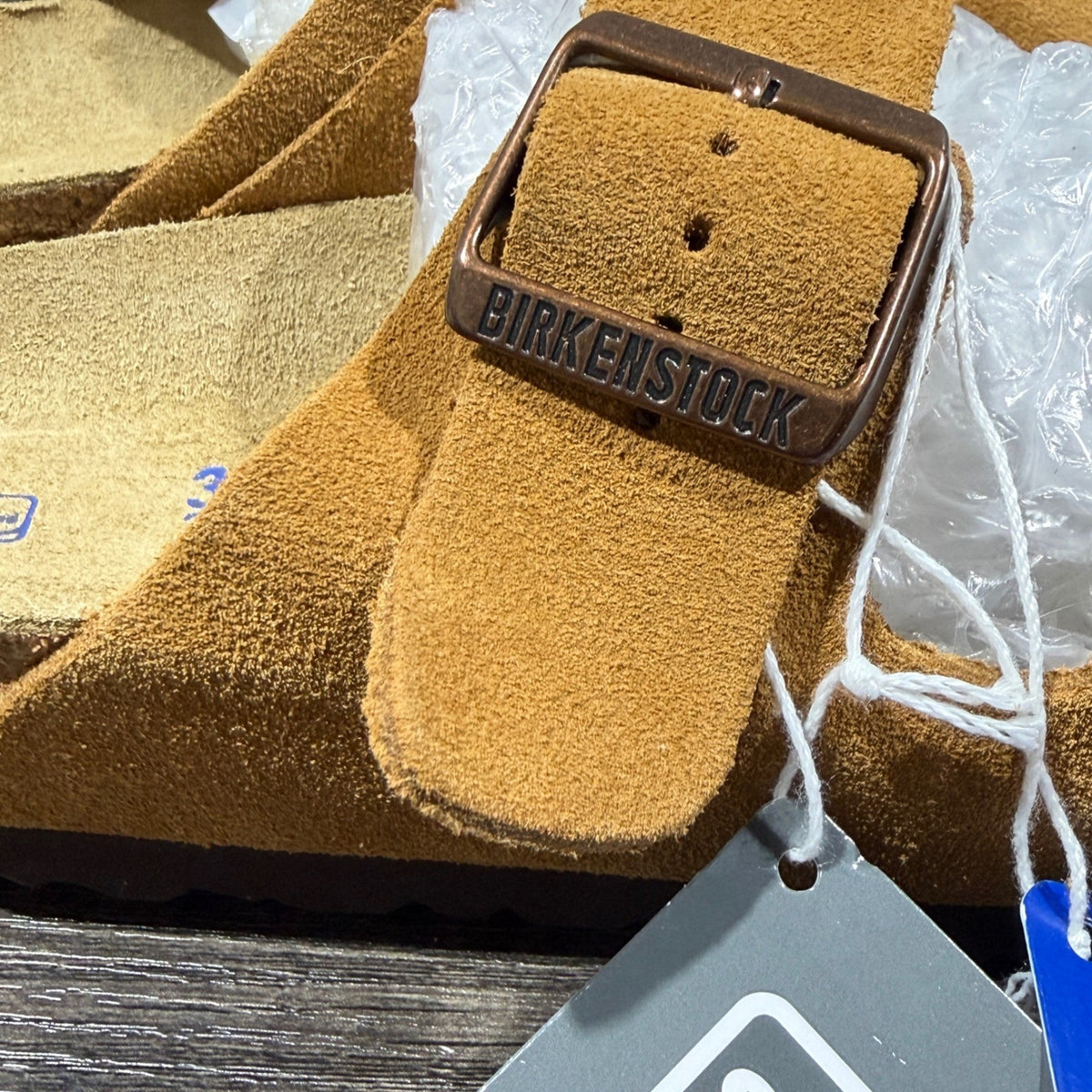Birkenstock Arizona Sandals Women 39 Mink Suede Soft Footbed NWT6