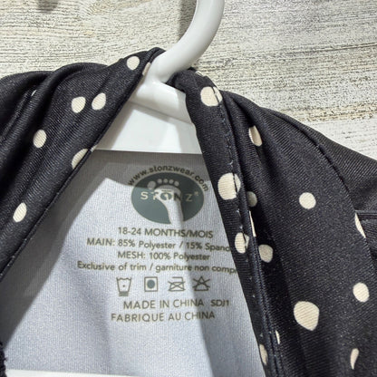 Stonz Sun Suit 18-24M Black Polka Dot Rash Guard UV Protection NWT2