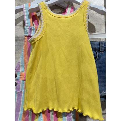 Cat & Jack Jumping Beans Girls 5T Color Summer Shorts Tank Overalls2