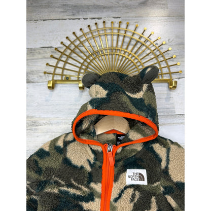 The North Face Fleece Jacket Baby Boy 12-18M Camo Sherpa Hooded Gorpcore GUC5