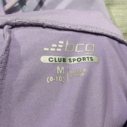 BCG Club Sports Skort Bra Set Girls M 8-10 Purple Tie Dye Polyester Spandex EUC5